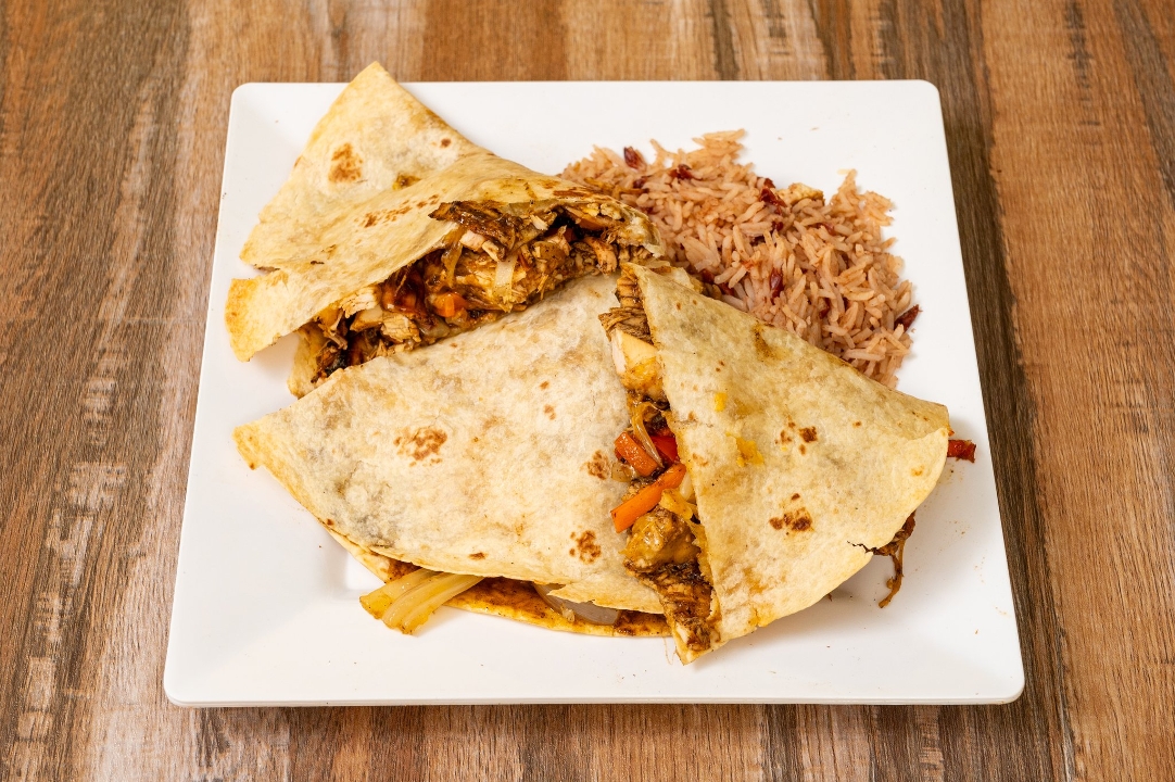 Jerk Chicken Quesadilla.