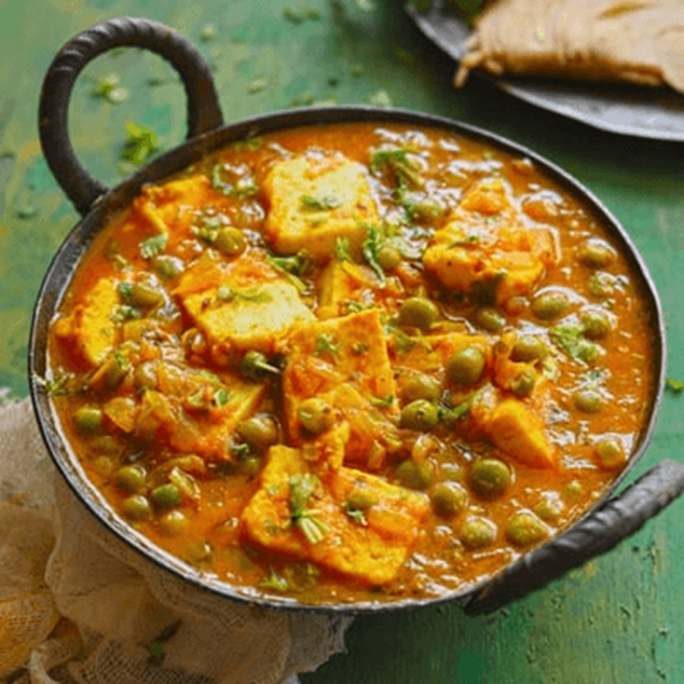 Mutter Paneer (Peas and Indian Cheese).