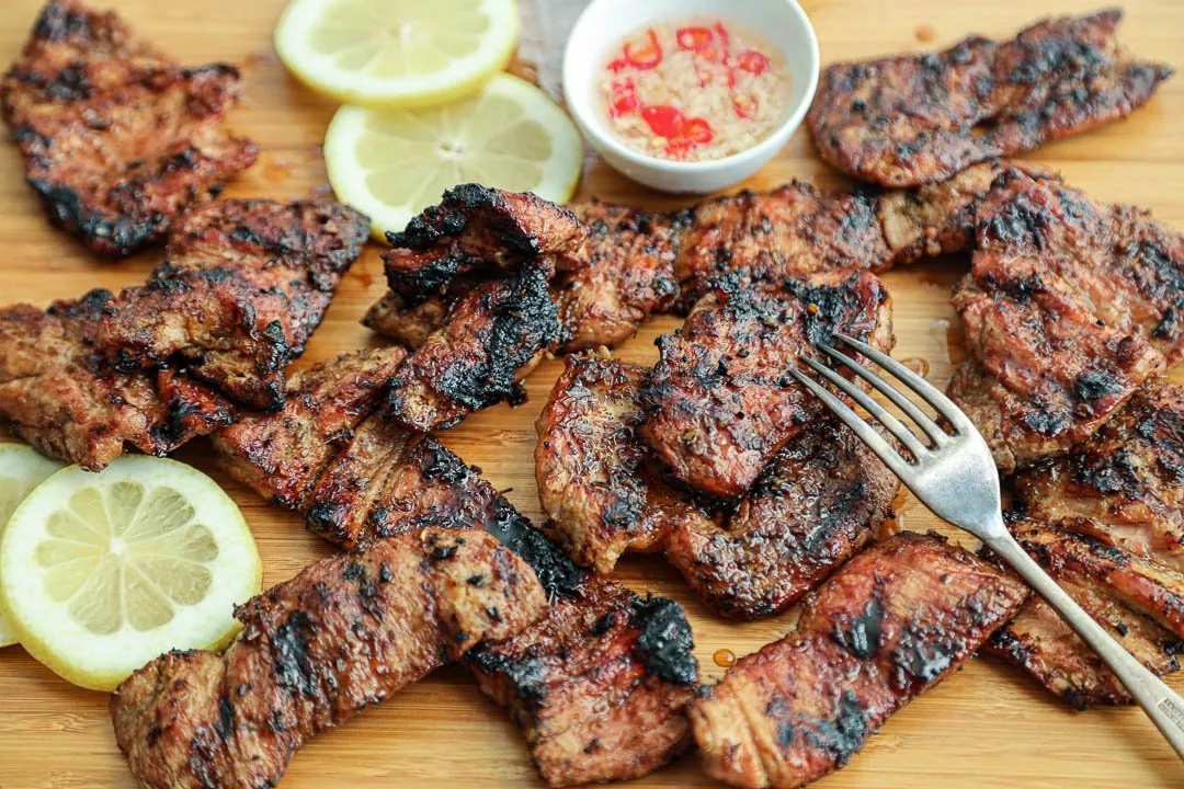 Lemongrass Grilled Pork (Sả Thịt Nướng).