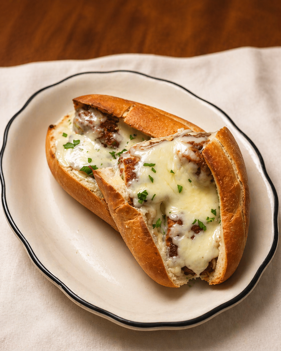 Meatball Parm Sub.