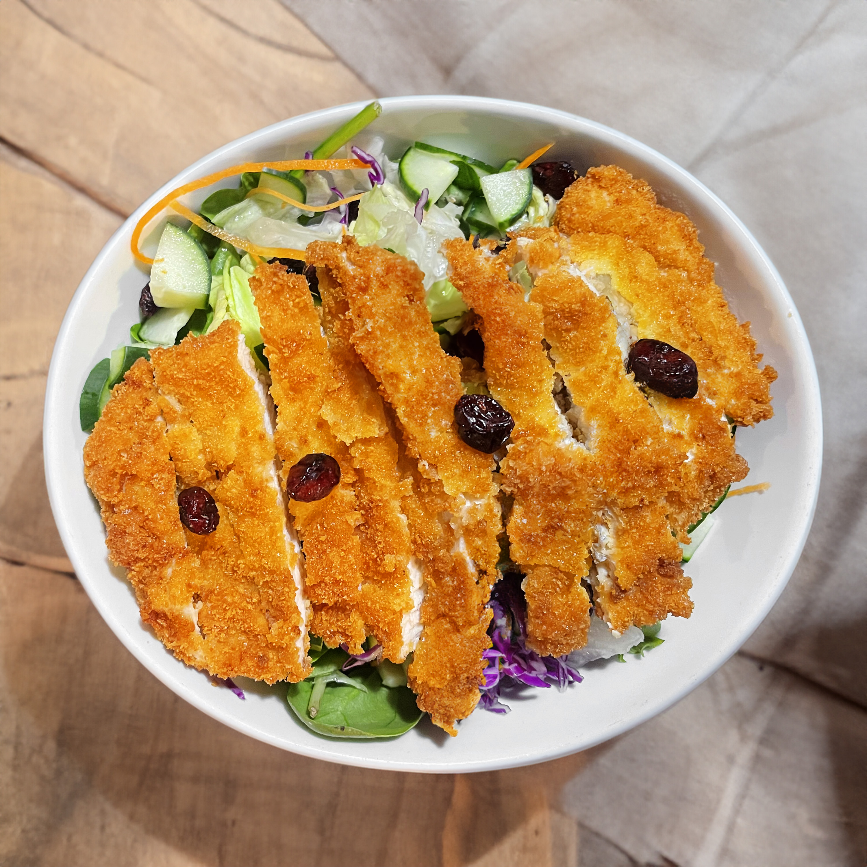 Chicken Katsu Salad.