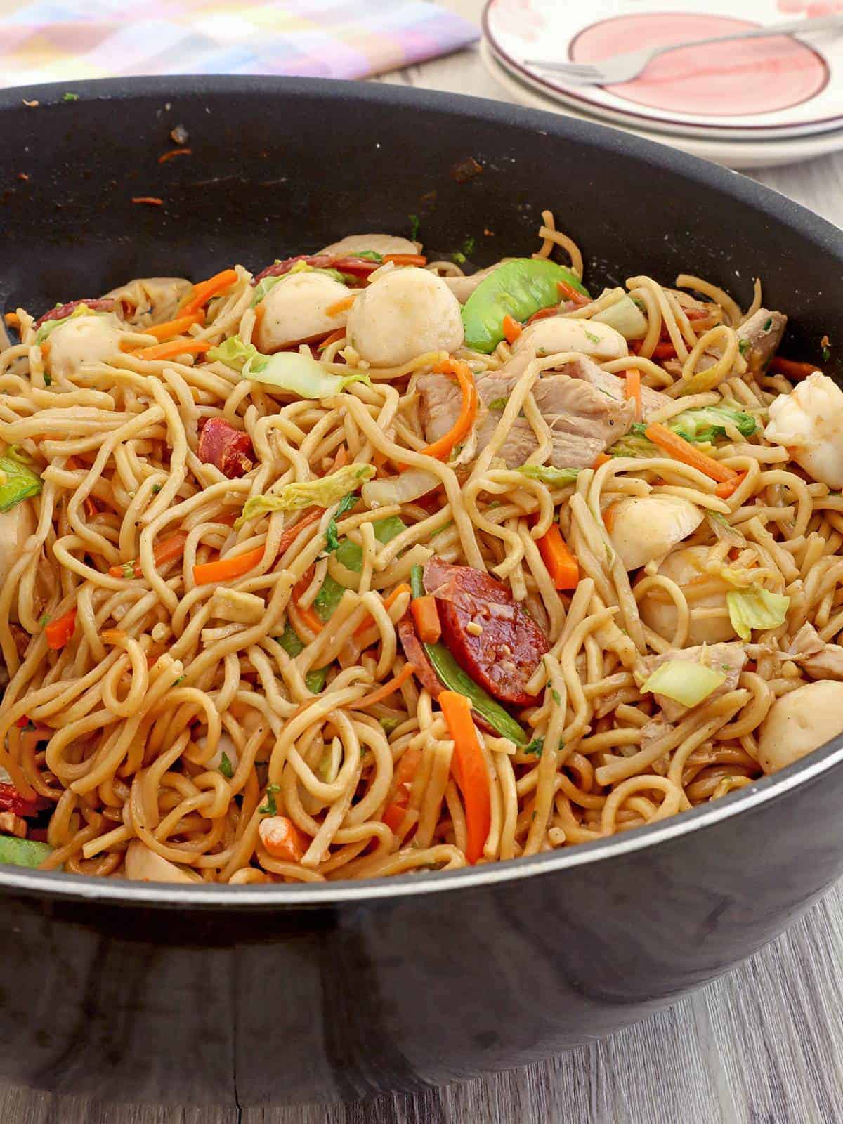 28. Mixed Pancit Canton & Bihon.