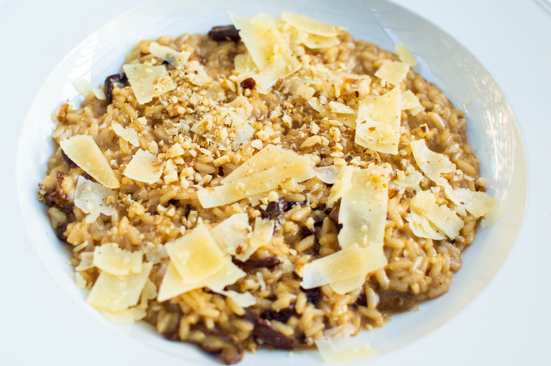 Rissotto ai Funghi Porchini, Noci, e Tartufo.