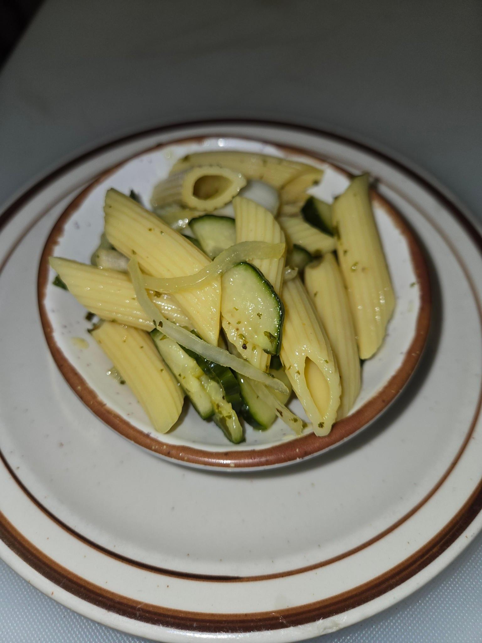 PENNE CUCUMBER SALAD.