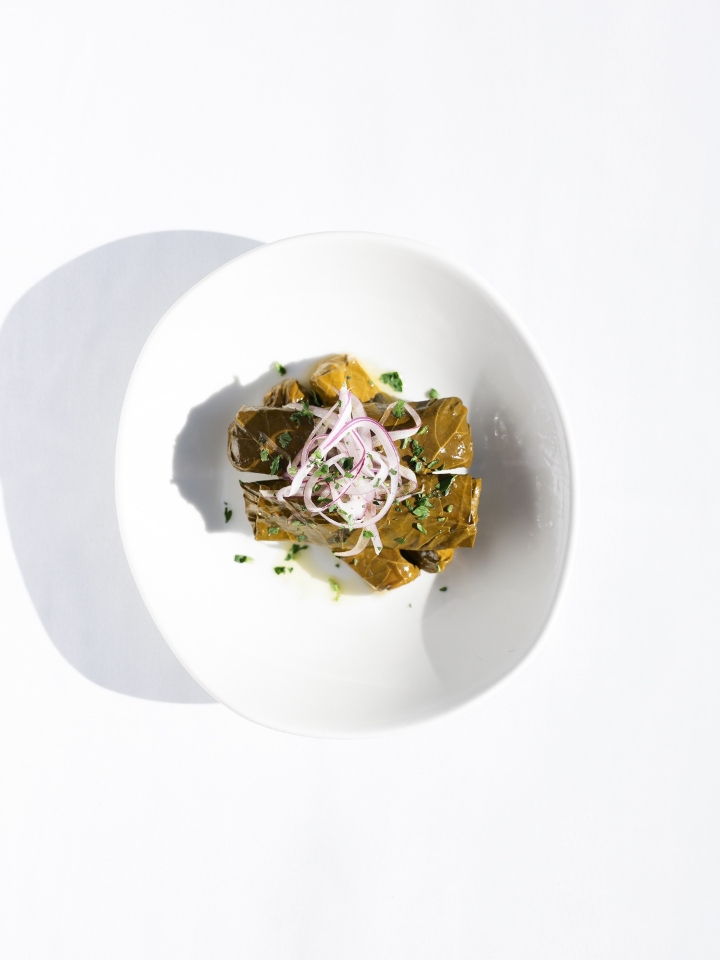 STUFFED GRAPE LEAVES.