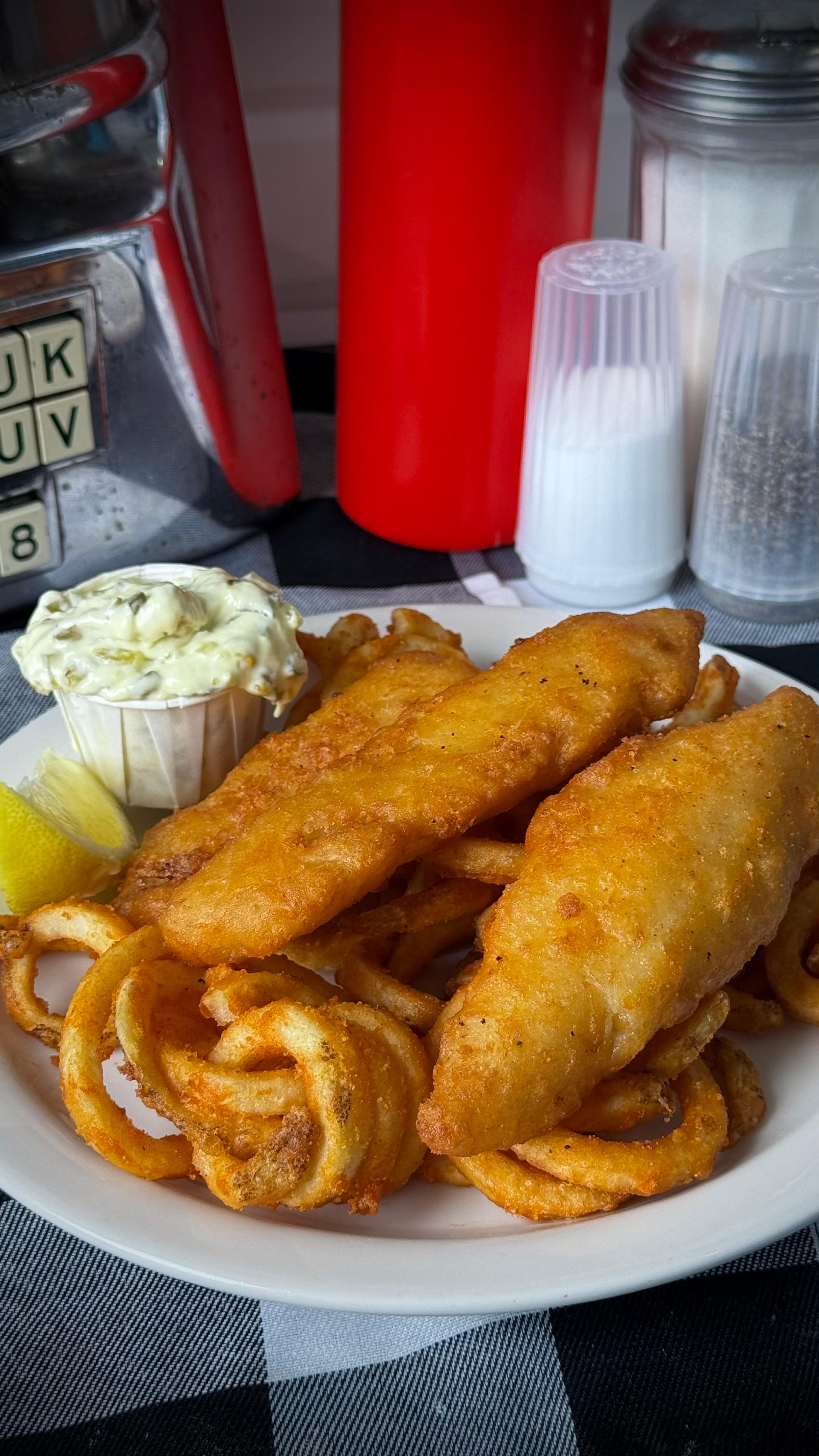 Battered Cod*.