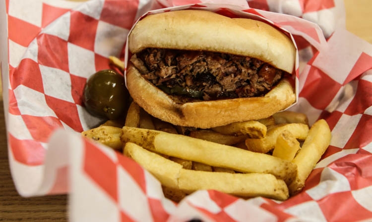 Chopped BBQ Sandwich.