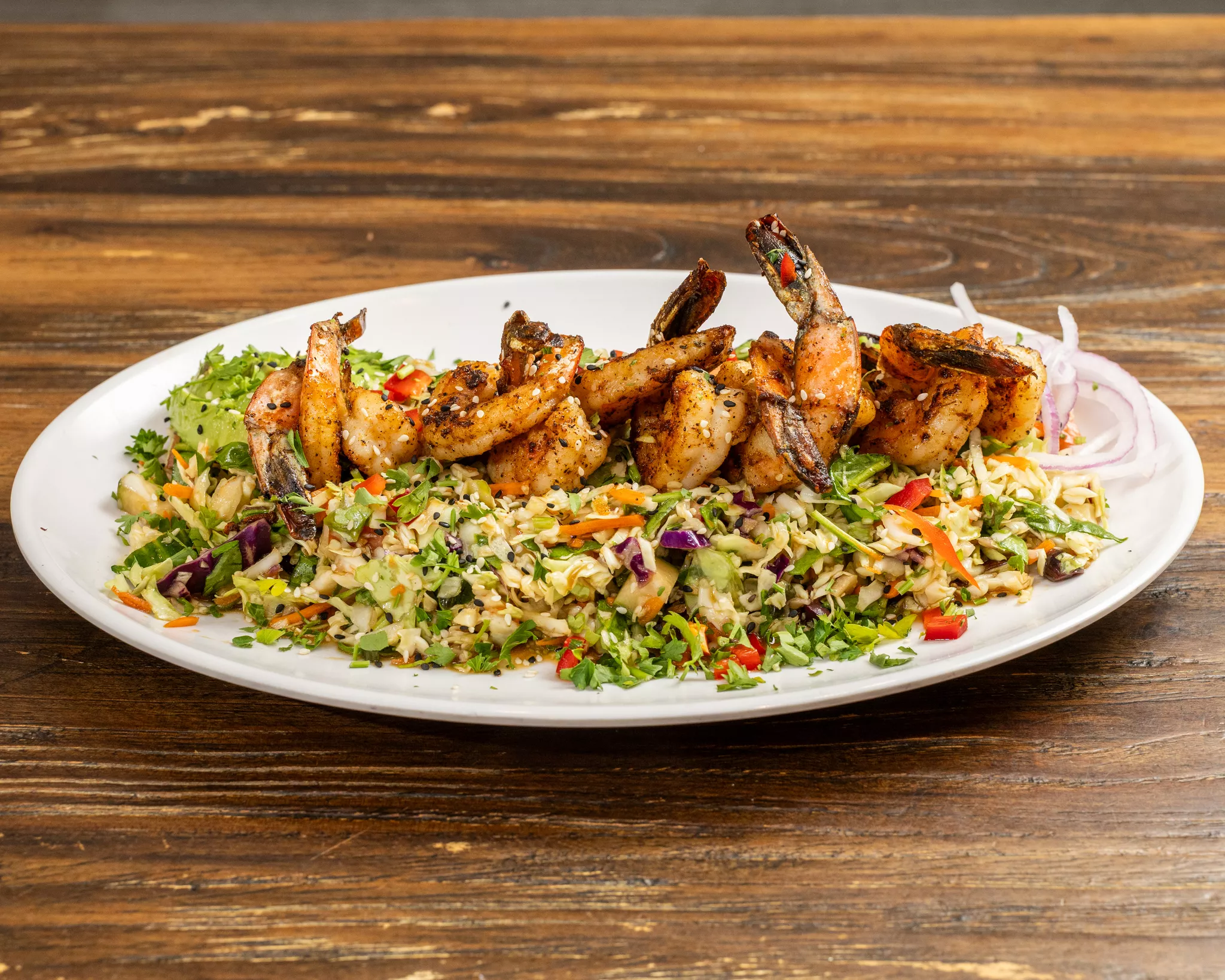Asian Cajun Salad Dinner.