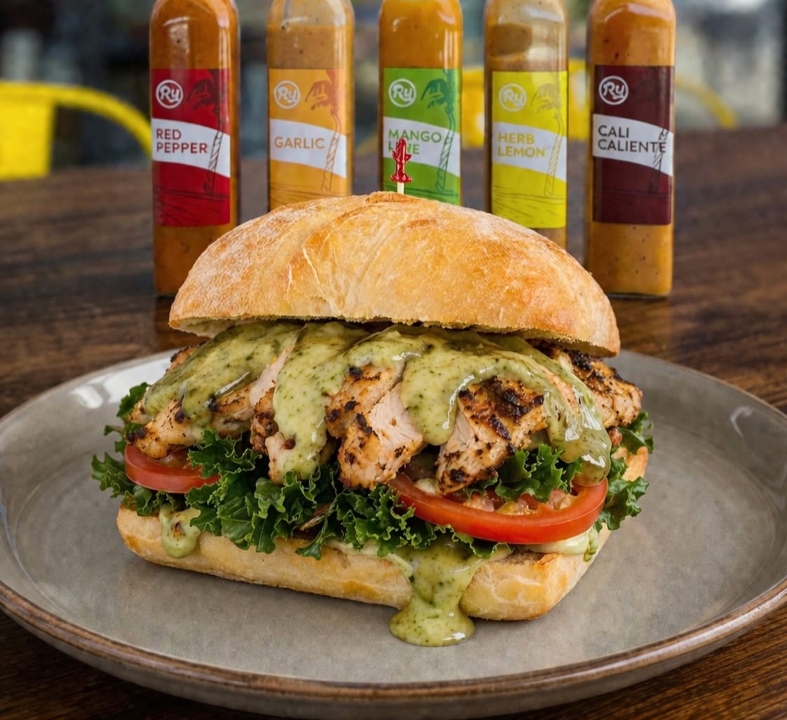 Kale Pesto Chicken Sandwich.
