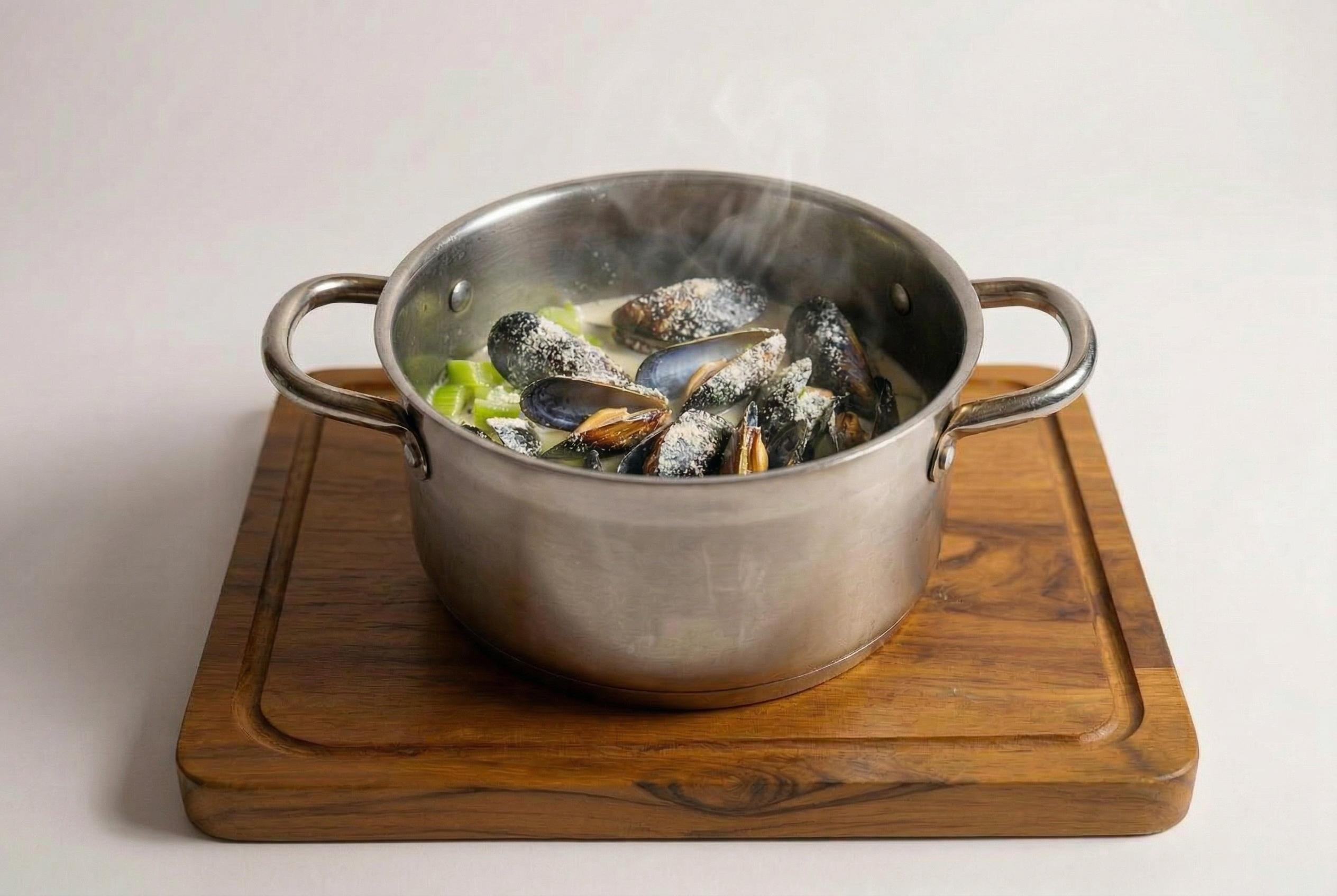 Parmesan Mussels.