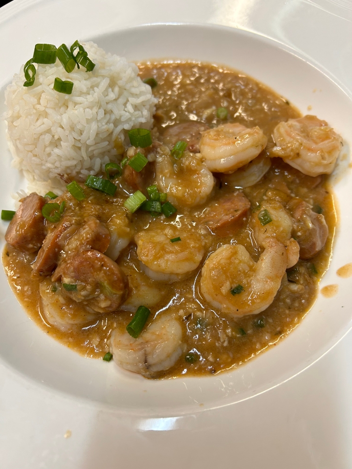 Etouffe Chicken, Shrimp & Andouille.