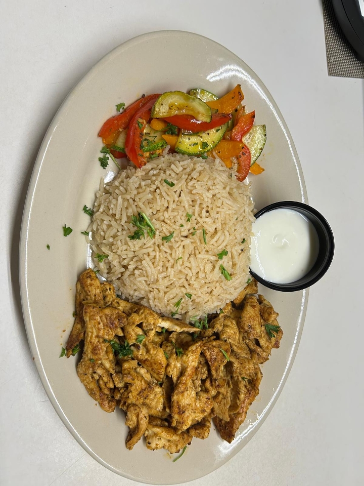 Chicken Shawarma Platter.