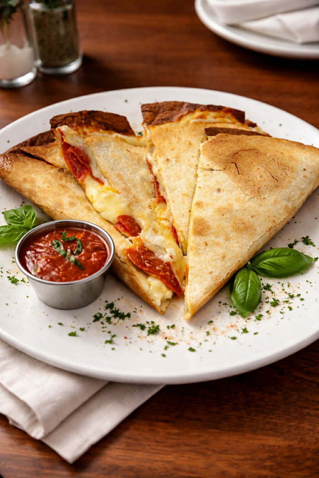 Pizzadilla – Cheese & Pepperoni.