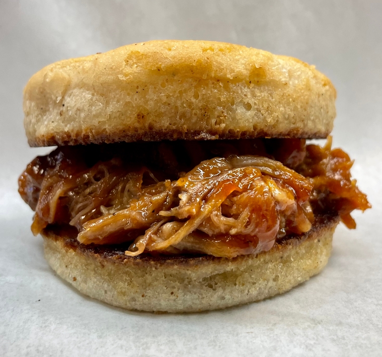 Gluten Free Pulled Pork Sandwich.
