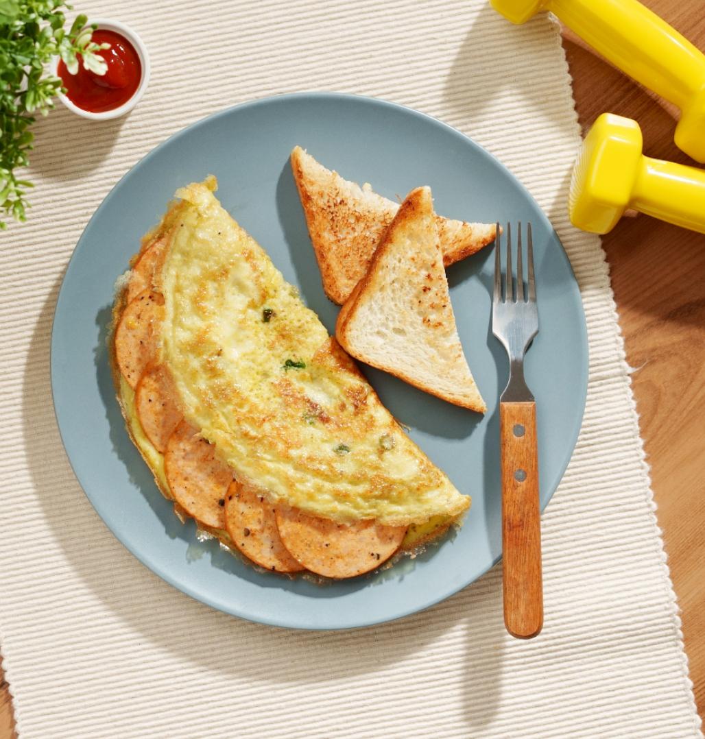 Salami Omelette.