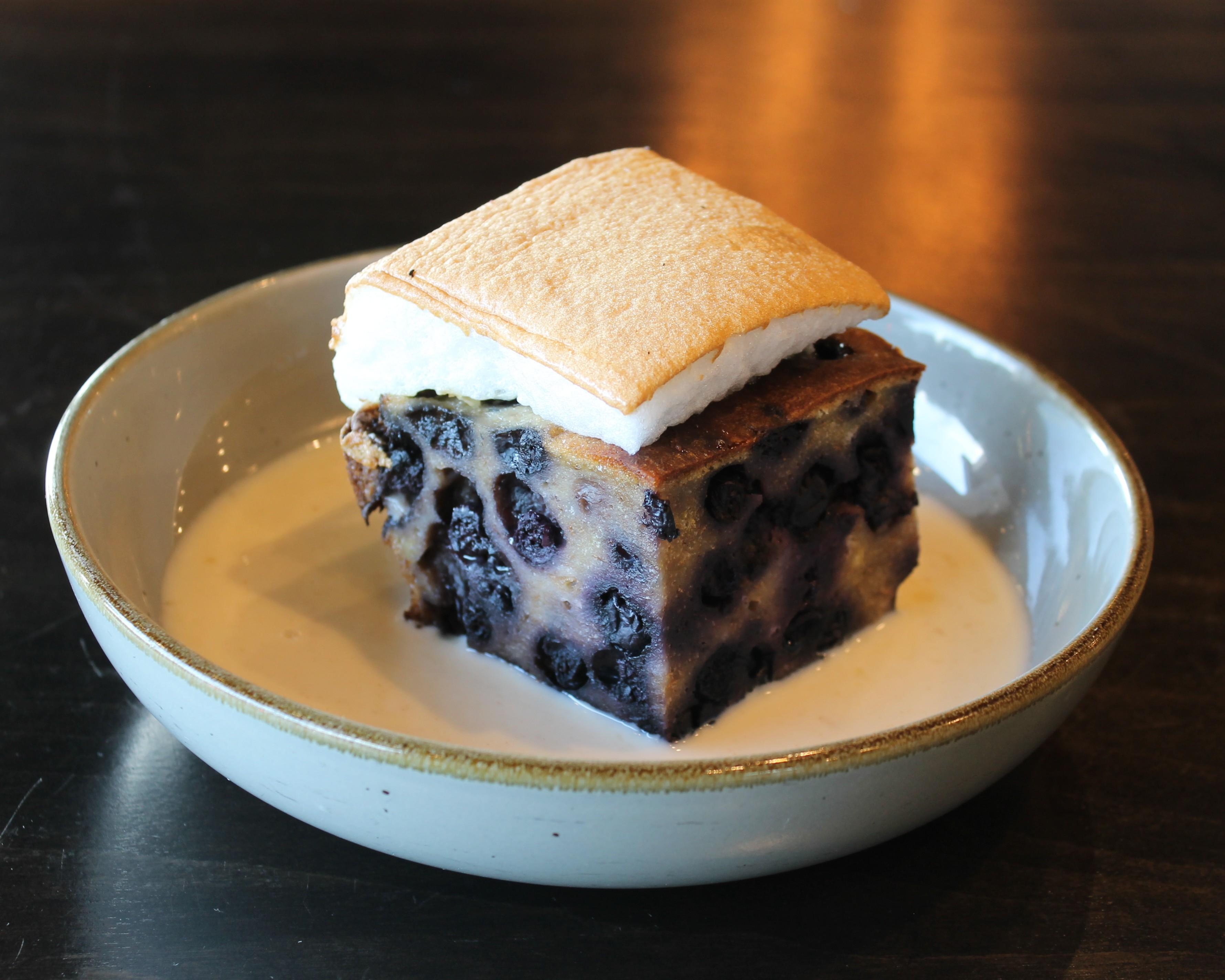 Blueberry Bread Pudding.