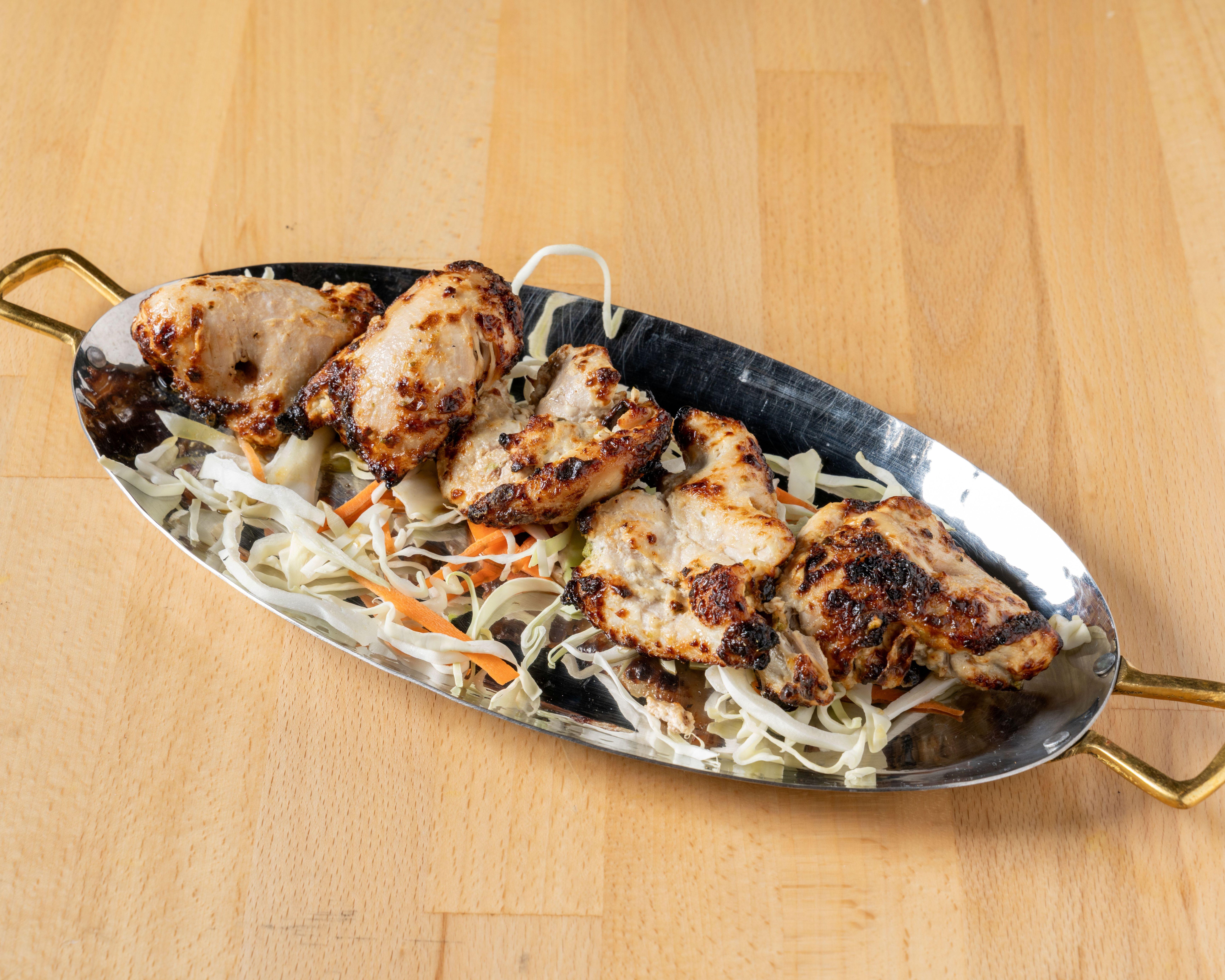 Malai Chicken Kebab.