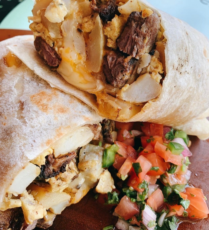 Steak Breakfast Burrito.