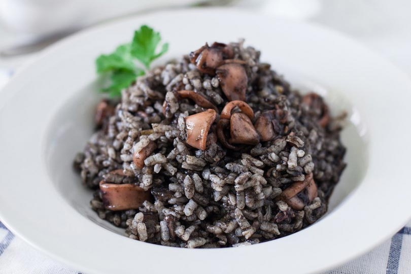 Rice with Squid.