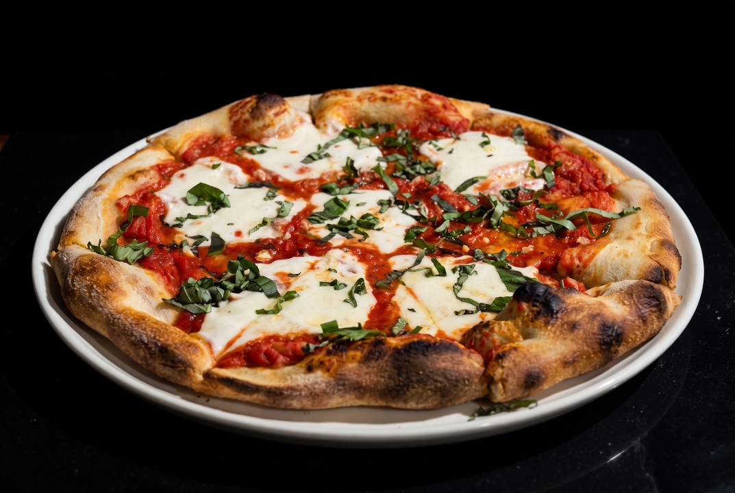 Extra Large Traditional Margherita Pizza.