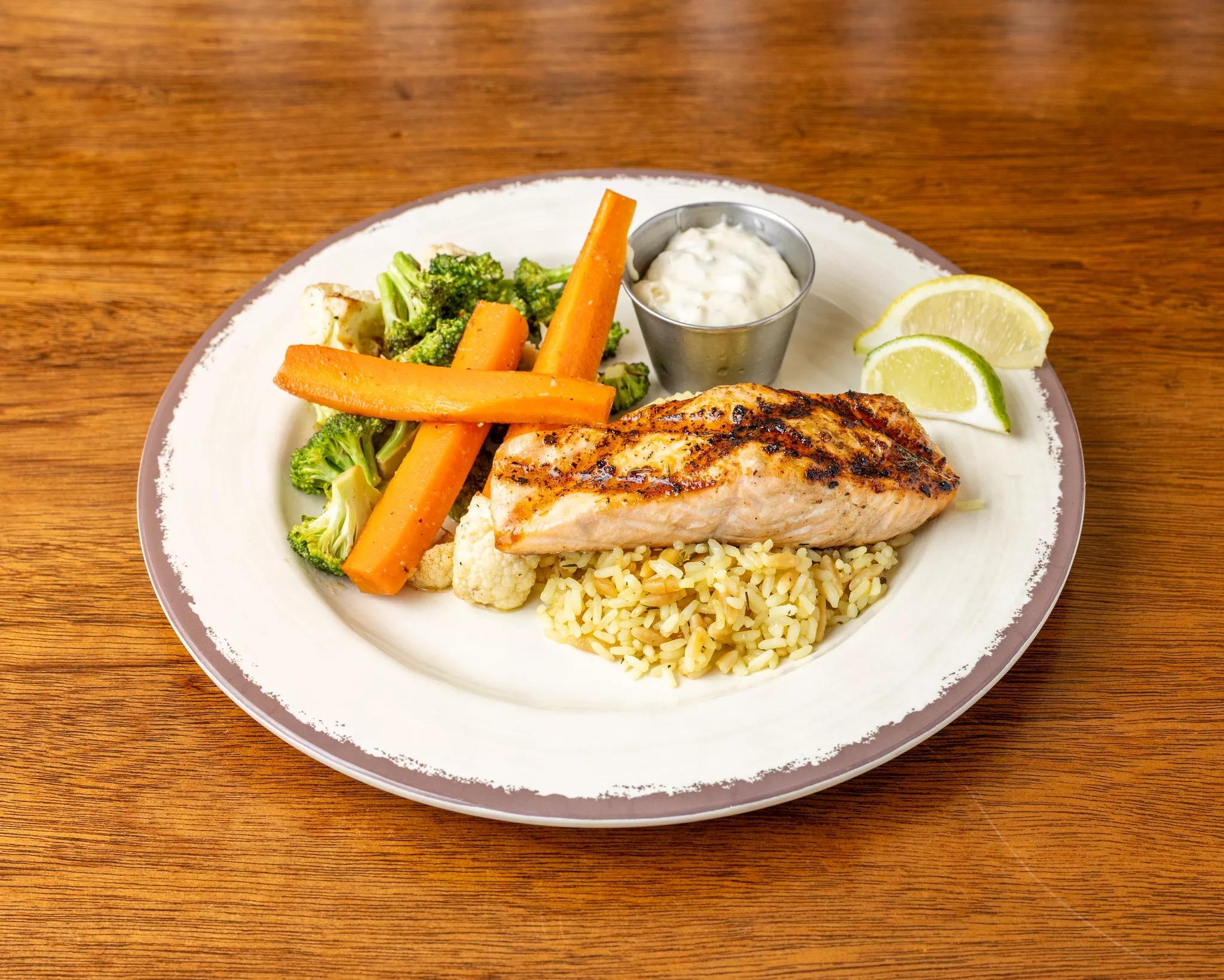 Grilled Salmon Plate.