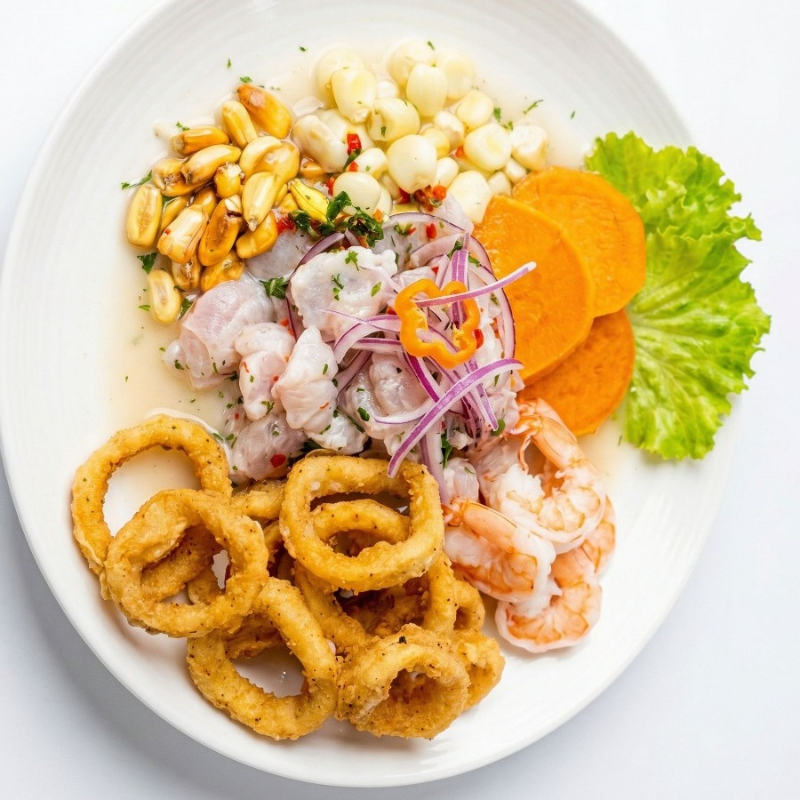 Ceviche Mixto Peruano.