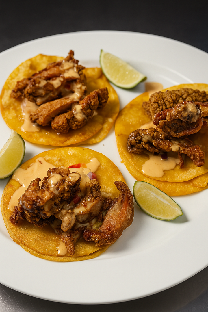 Crispy Chicken Tacos.