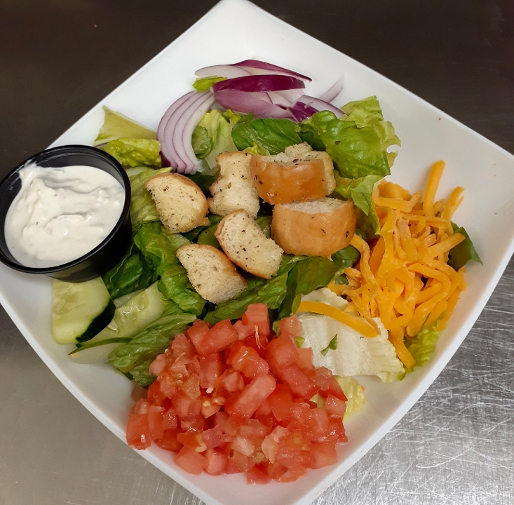 Side Fresh Greens Salad.