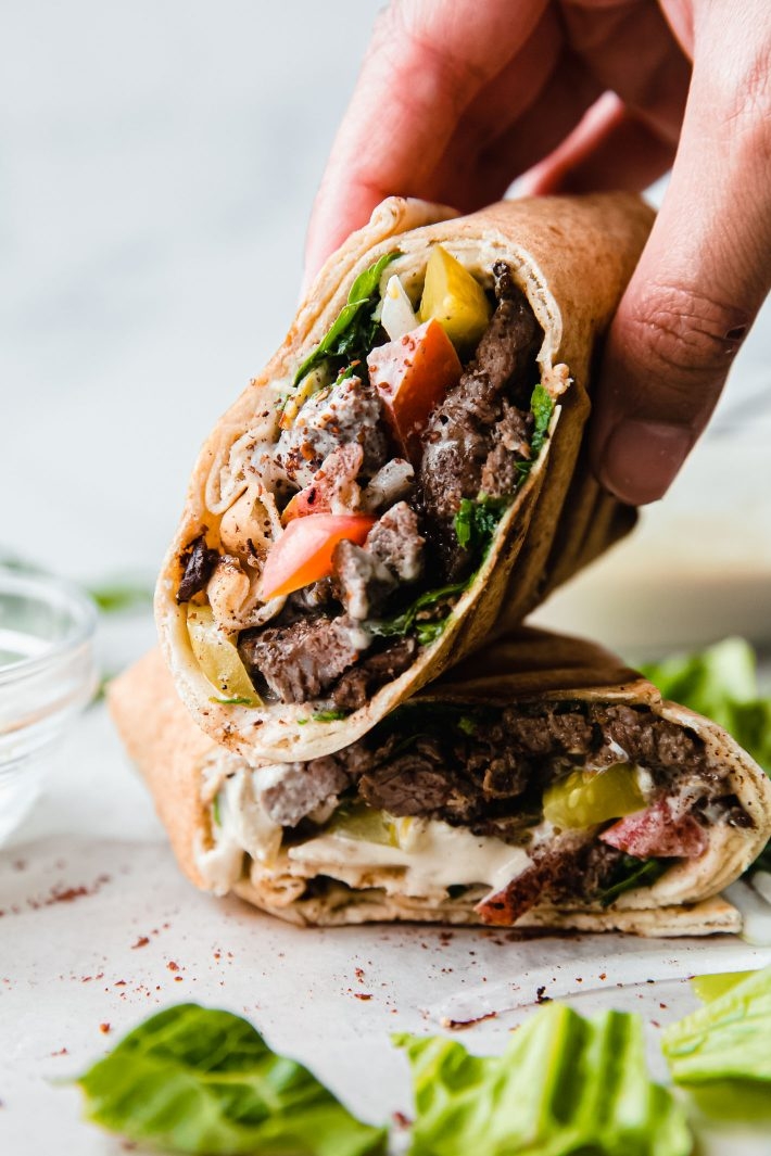 The Beef Shawarma Wrap.