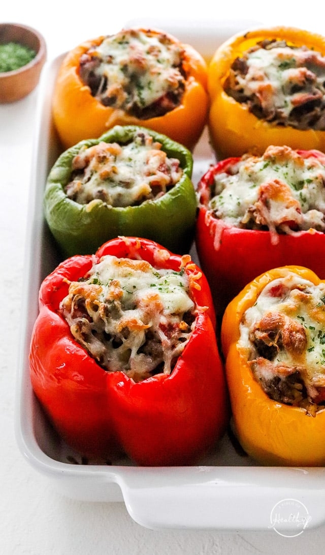 Stuffed Pepper with Salad.