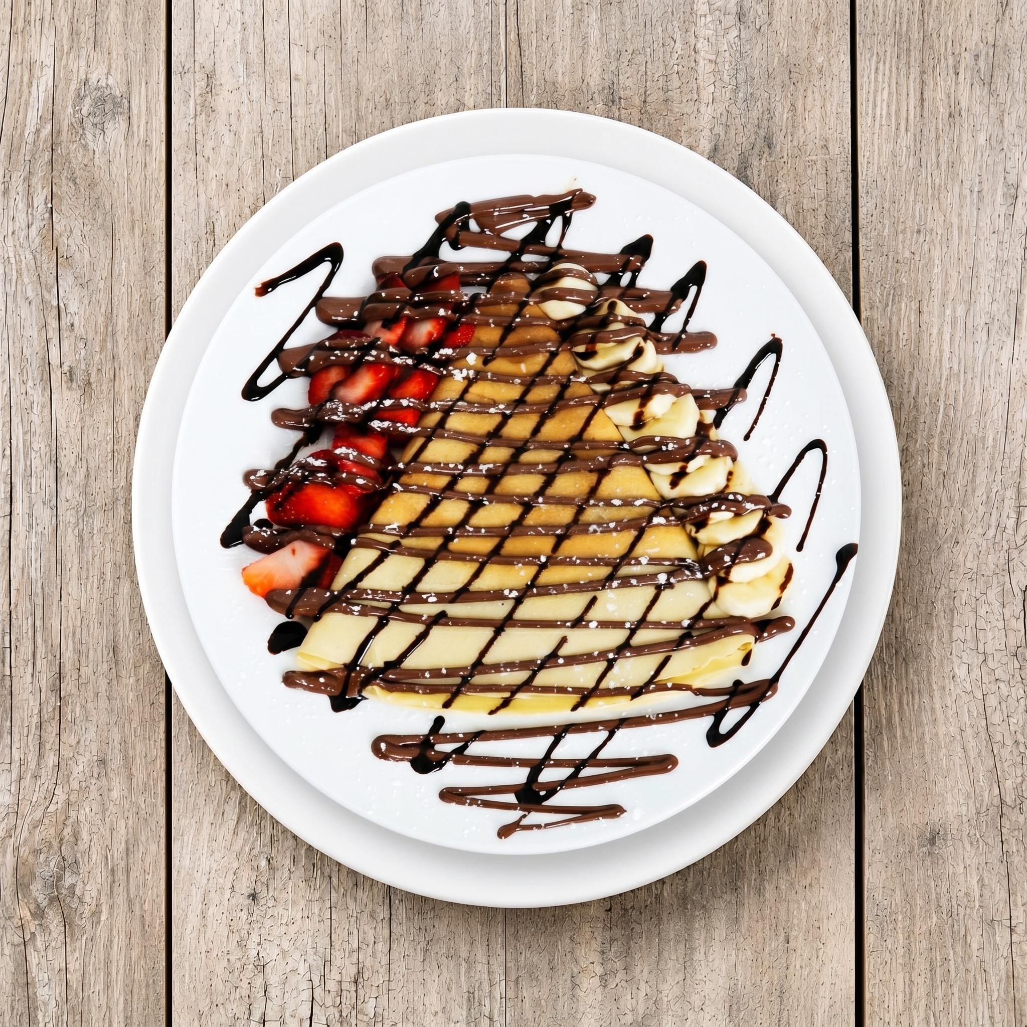 Vegan Belgian & Fruit Crepe.