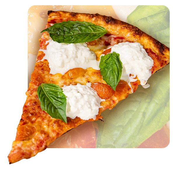 Margherita Stracciatella Slice..