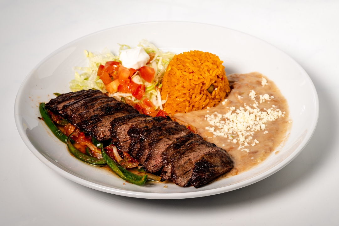 Steak a la Mexicana.