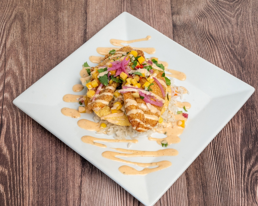 Fish Tostada.