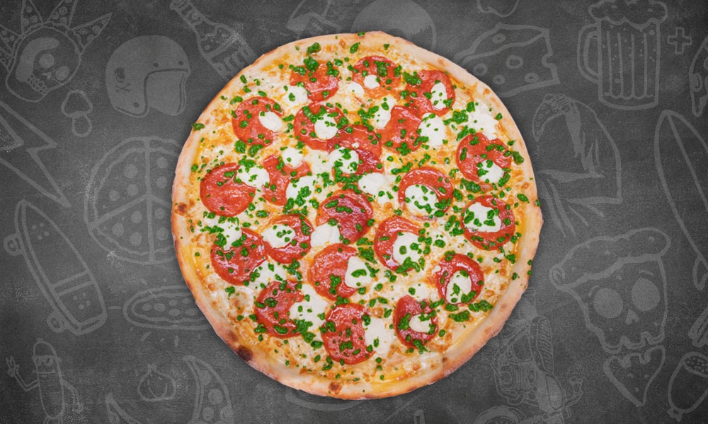 Pesto Pepperoni Whole Pie.