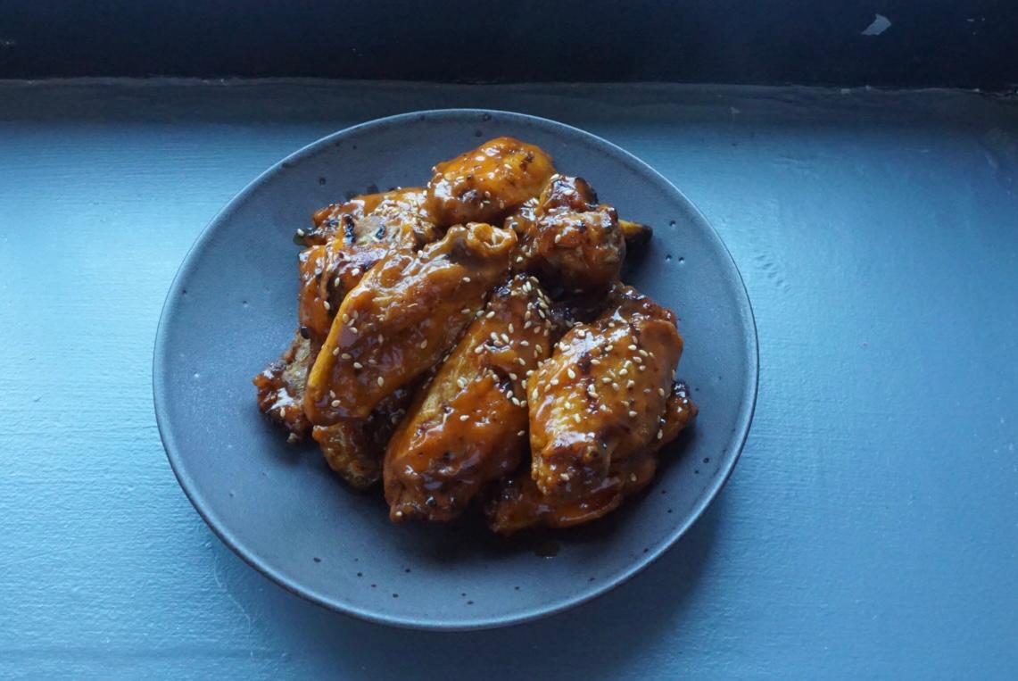 A Dozen Crispy Chicken Wings.