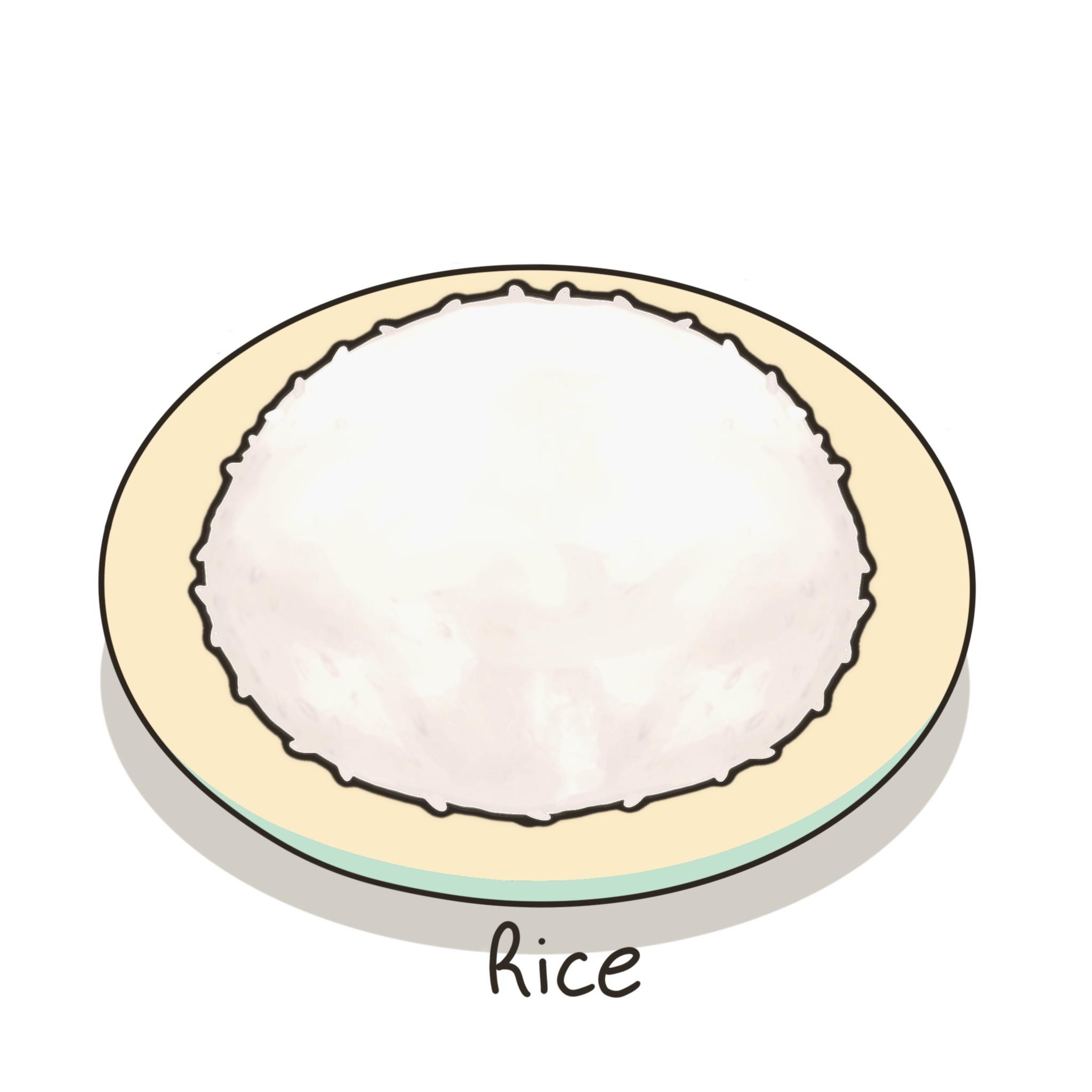 Steamed White Rice.