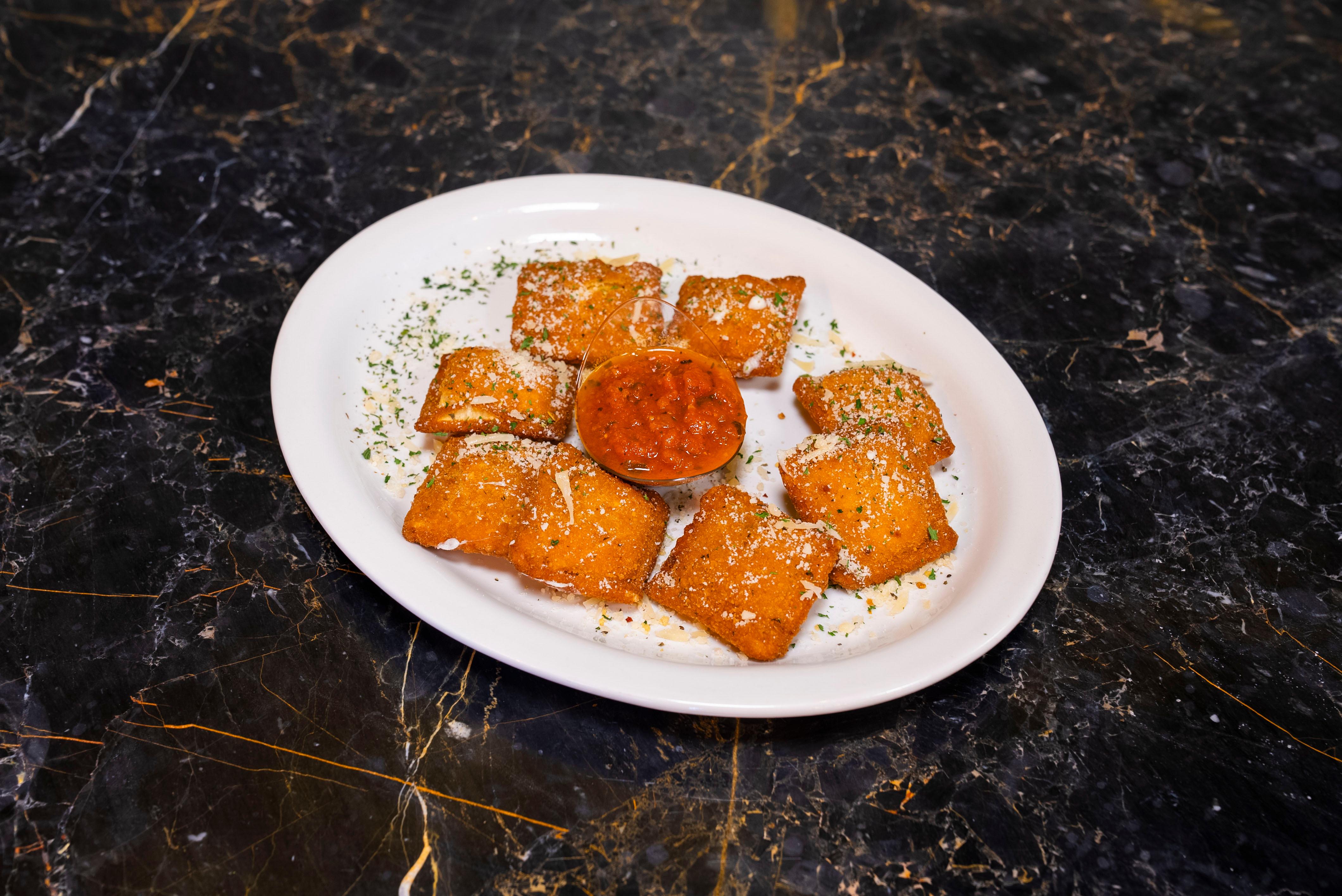 Four Cheese Fried Ravioli's.