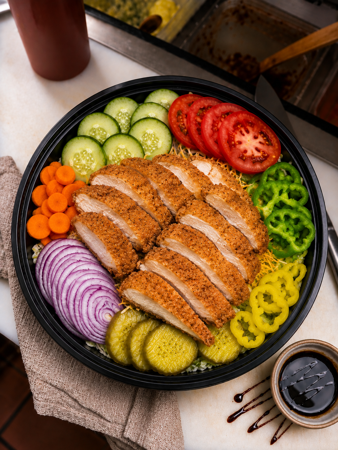 Crispy Chicken Salad.