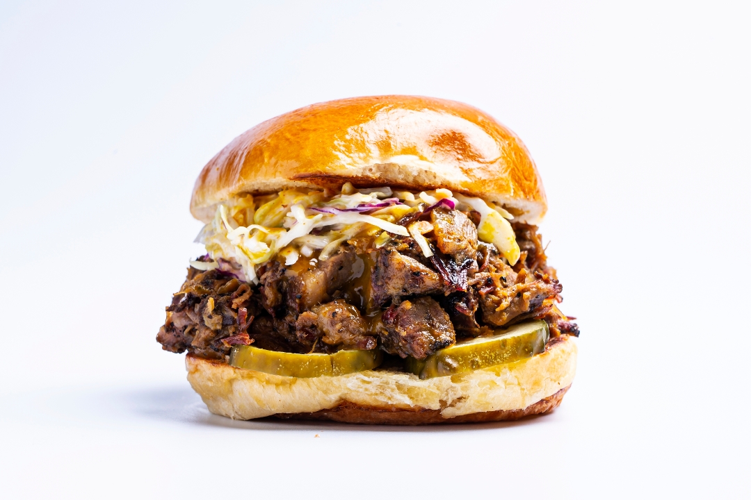 Chopped Texas Brisket Sandwich.