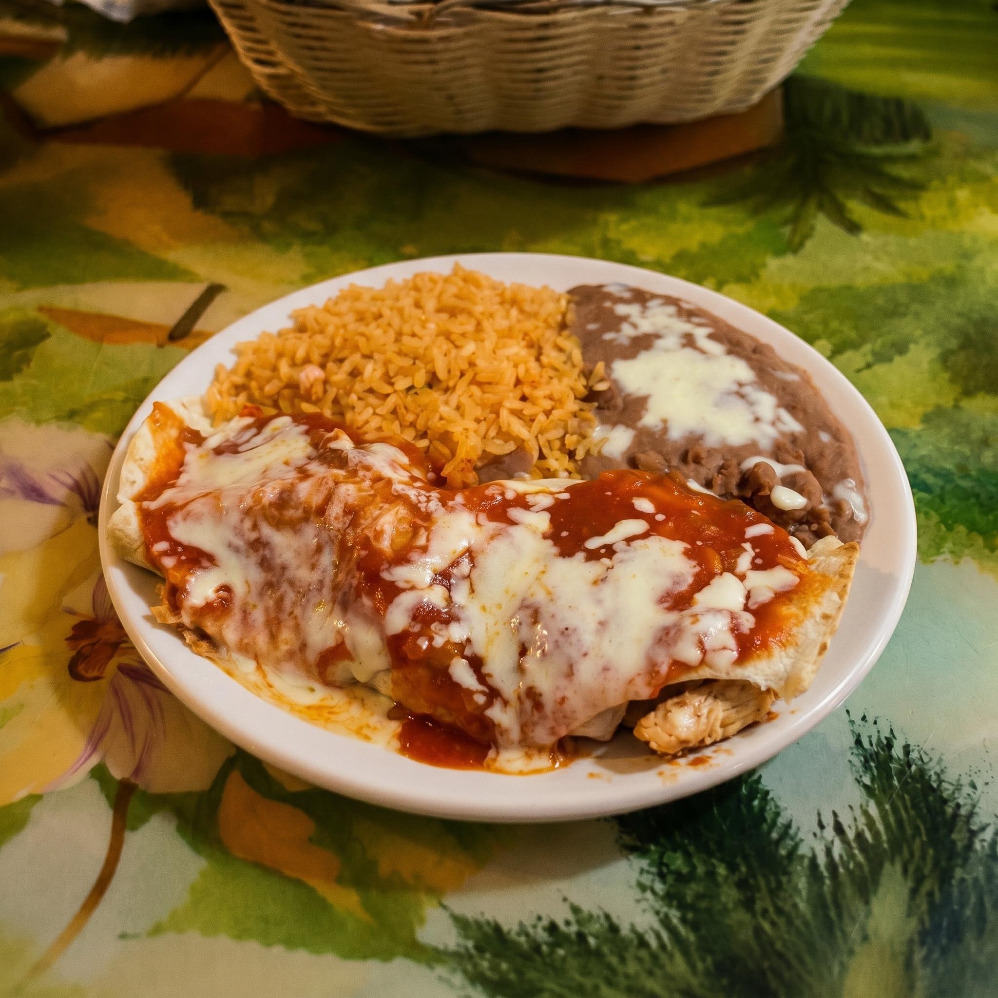 50. Fajita Burrito.