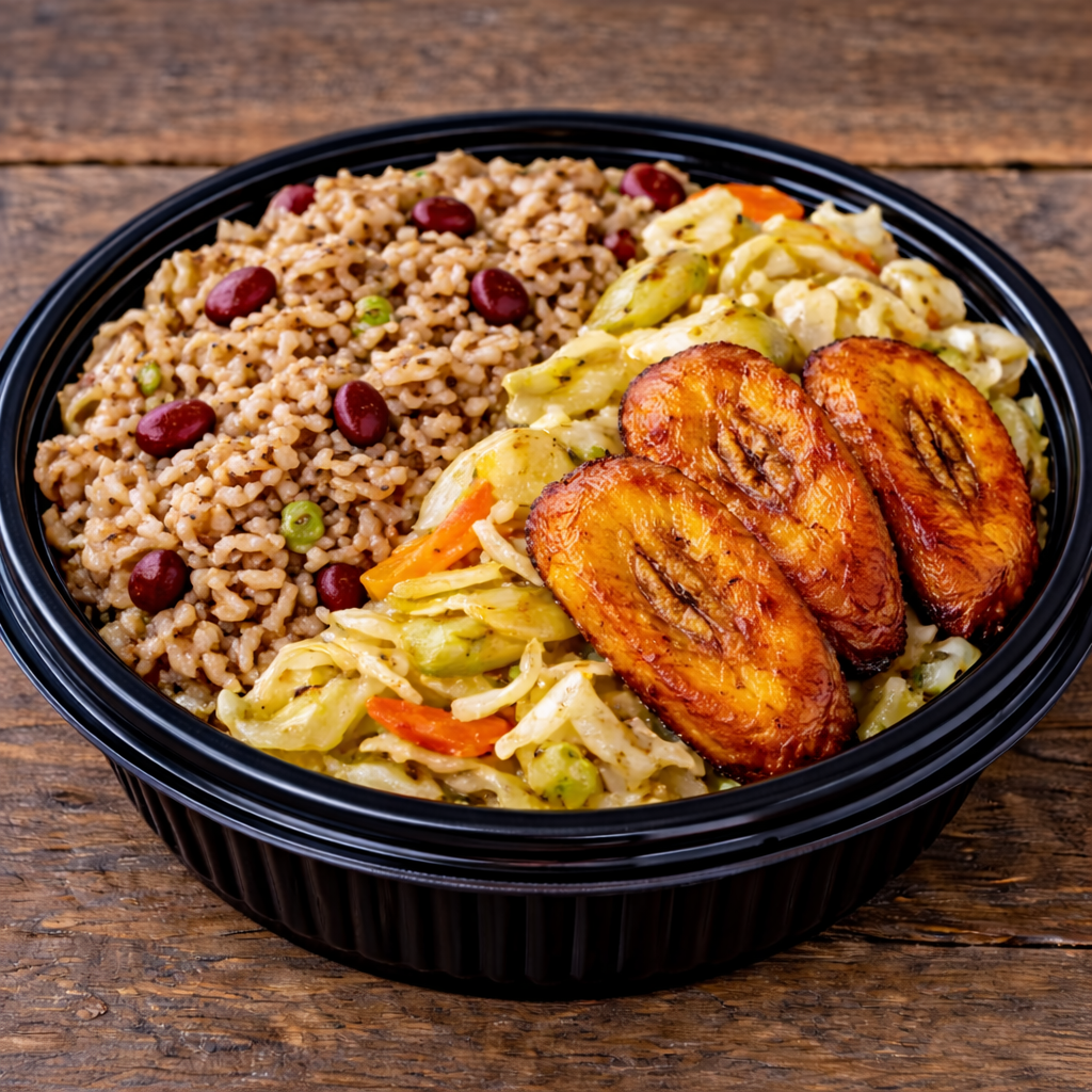 Rice and Cabbage only Meal.