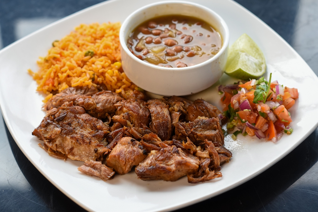 #47 Carnitas Plate.