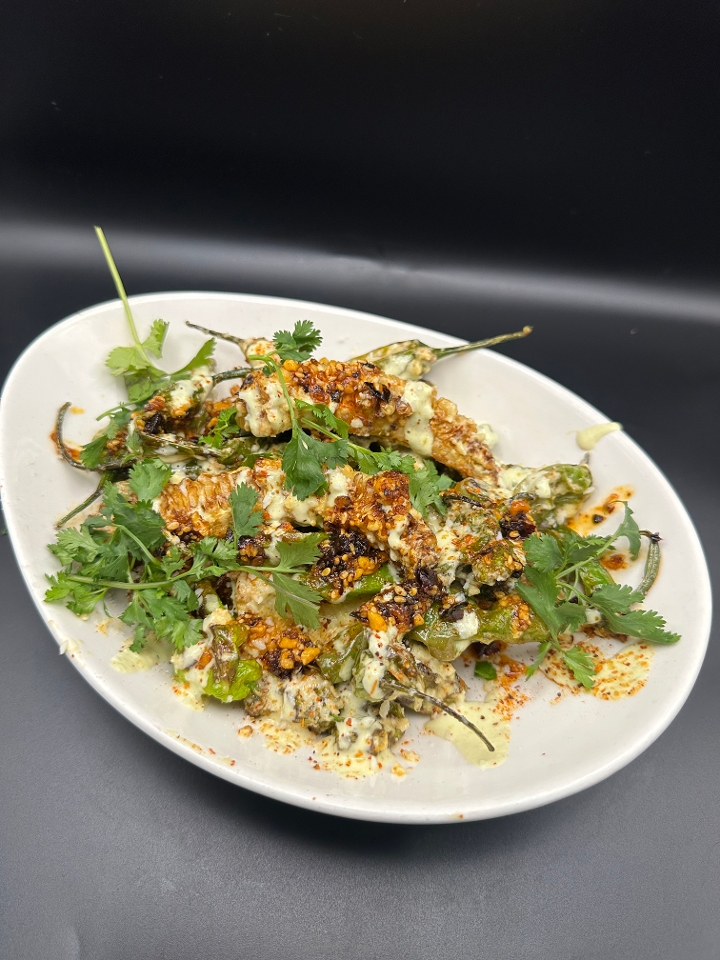 Street Corn Shishito Peppers.