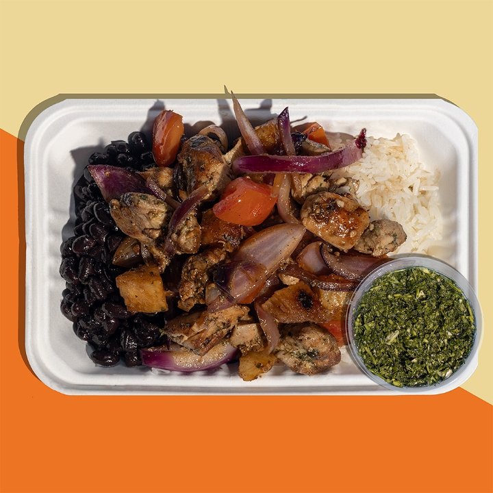 Chicken Saltado Bowl.