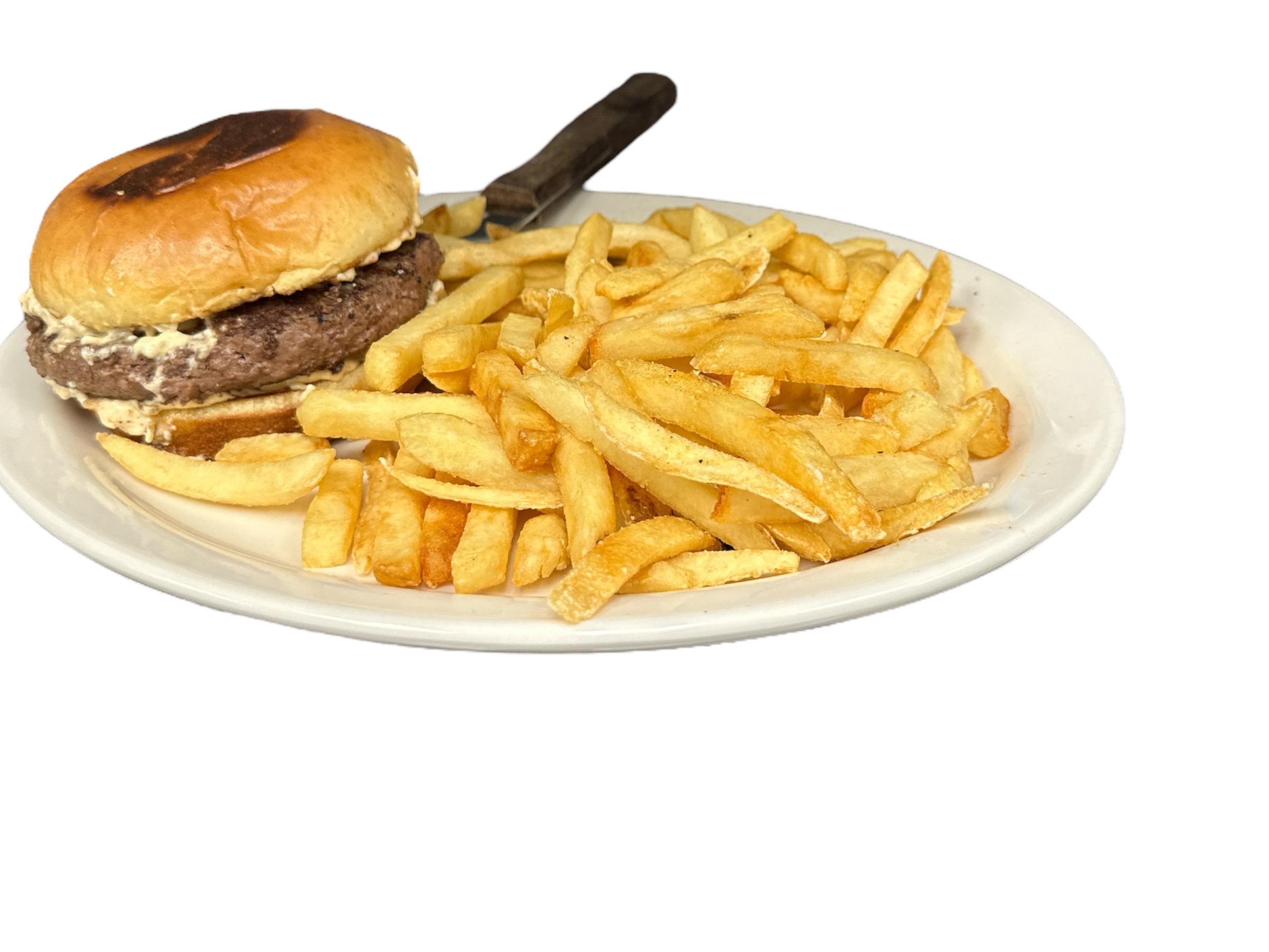 Green Olive Burger.