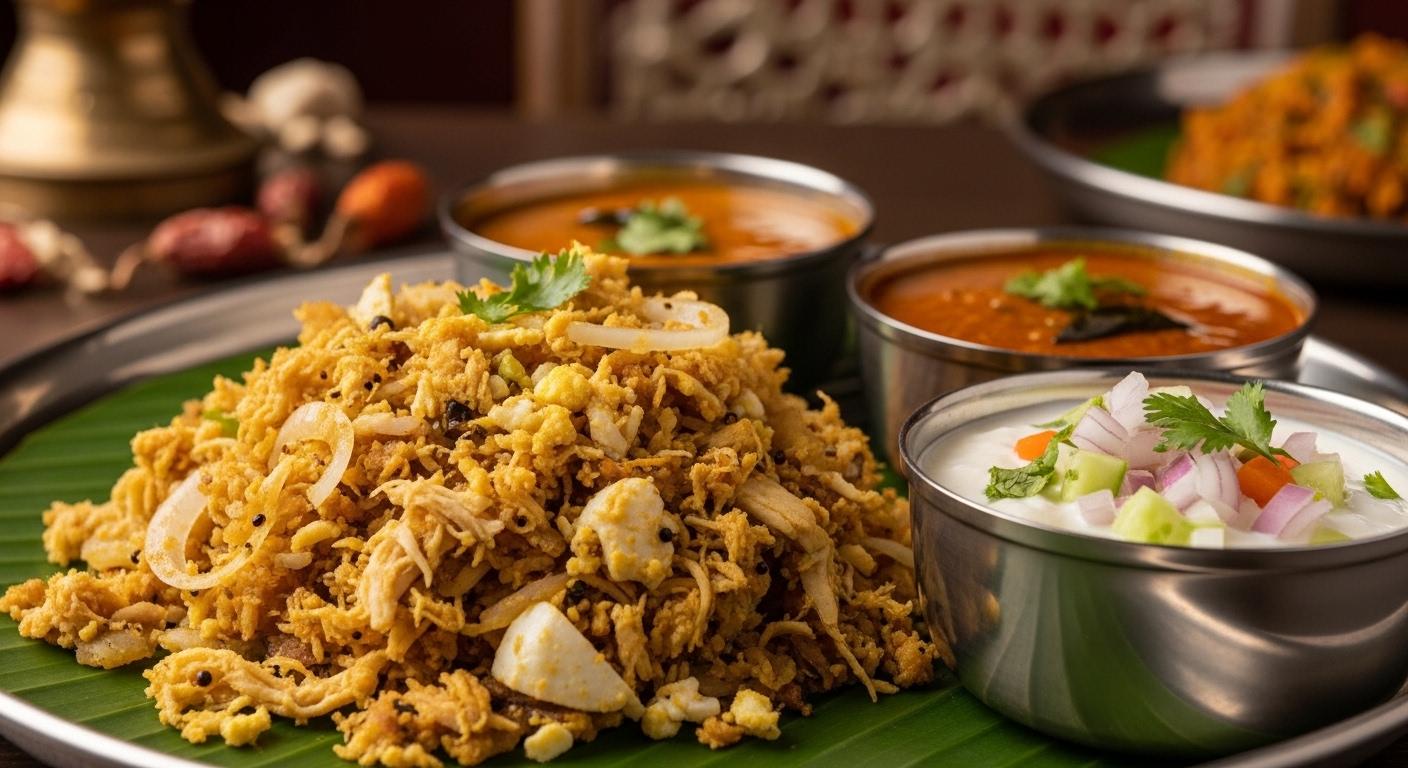 Kothu Paratha chicken.