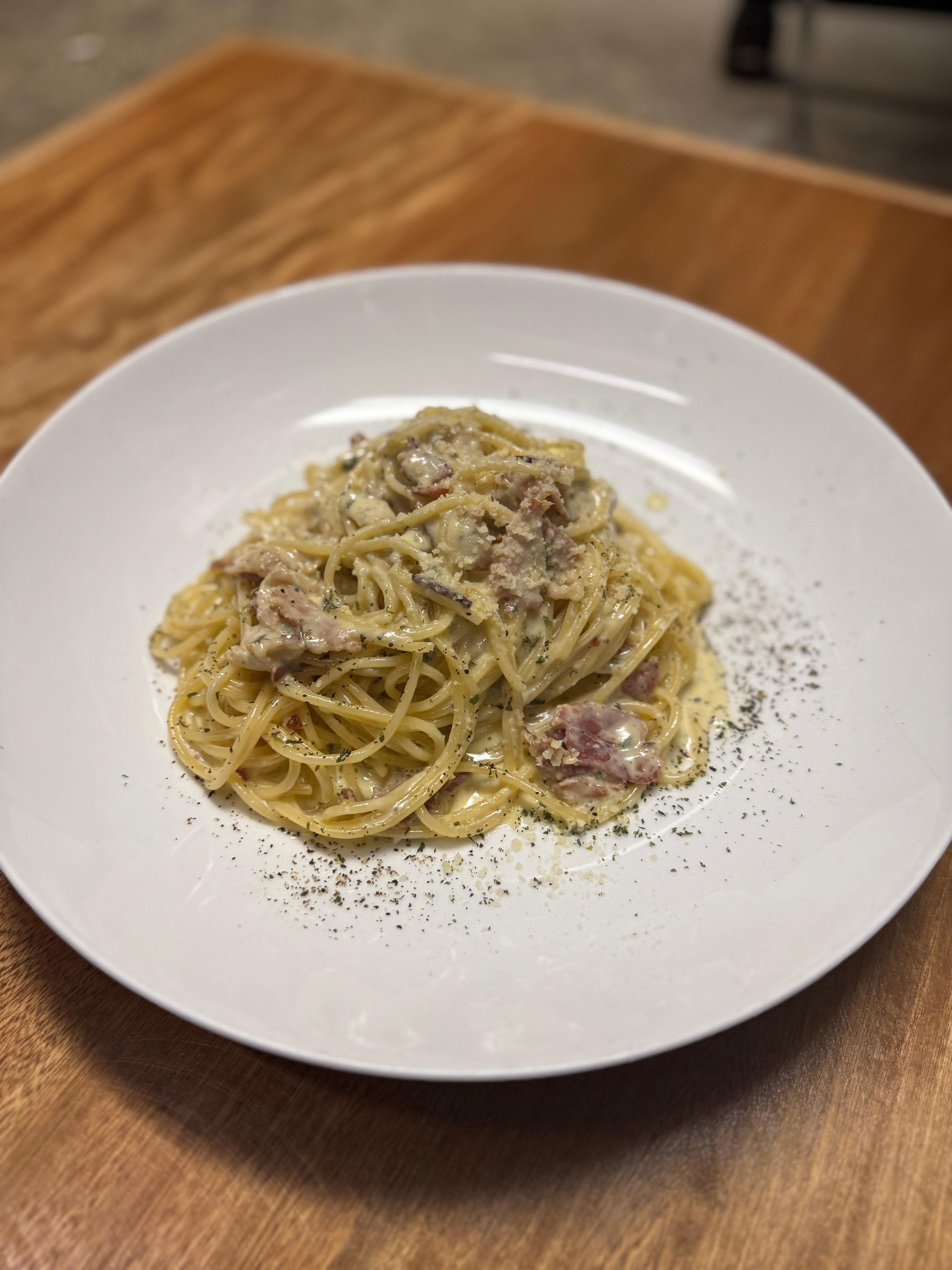 Spaghetti Carbonara.