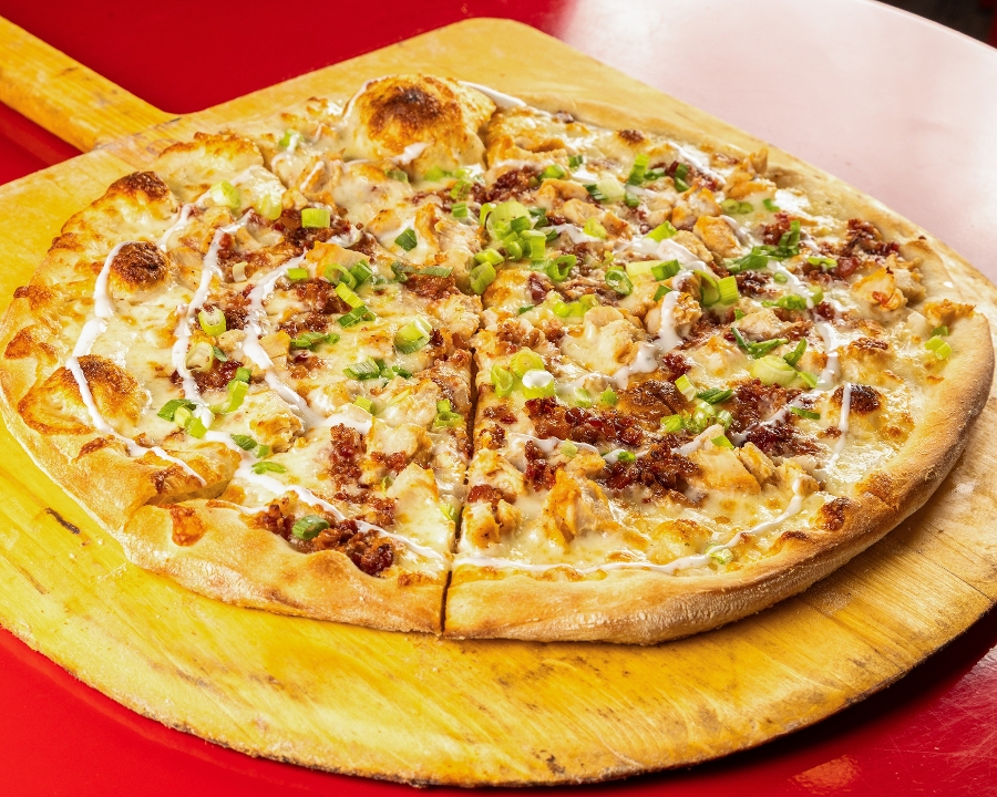 16" Chicken Bacon Ranch Pizza.
