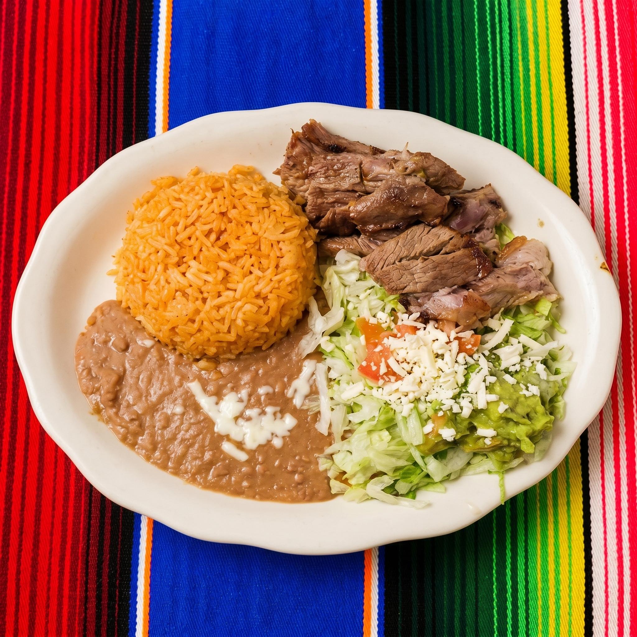 Carnitas Plate.